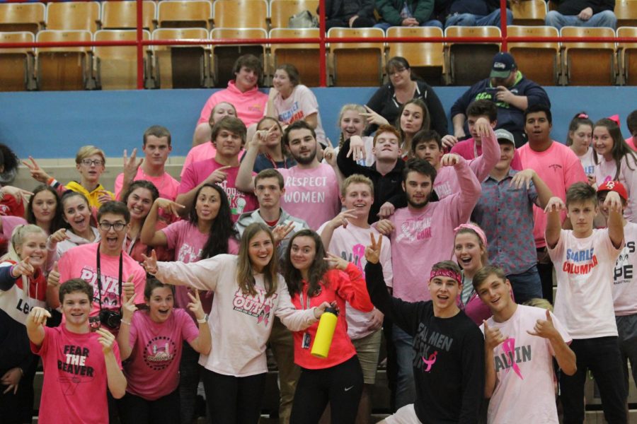 The Nasty Nation brings out their pink at the annual Pink Out volleyball game

Due to the rain, photos of the Pink Out football game were unavailable. 