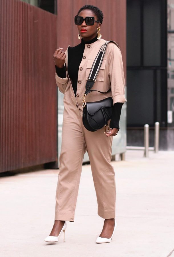 Jumpsuits are commonly  referenced when talking about utilitarian clothing 